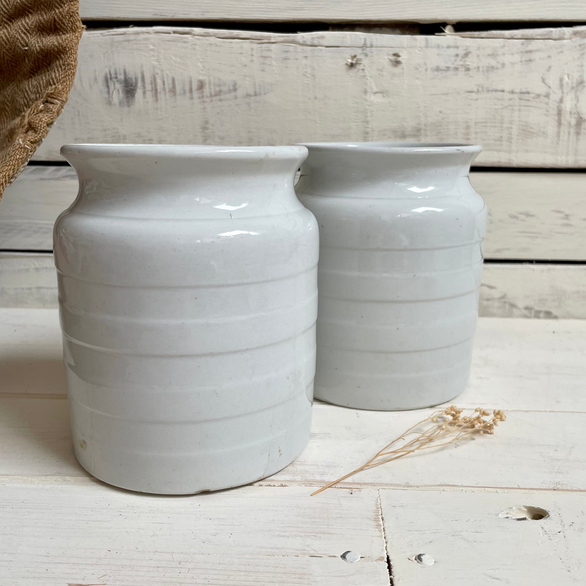 Victorian Ceramic Band Jar
