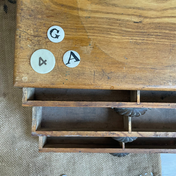 Antique Clam Handle Apprentice Drawers