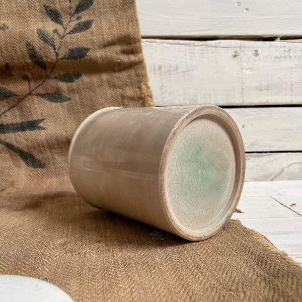 Antique Chemist Jar With Lid