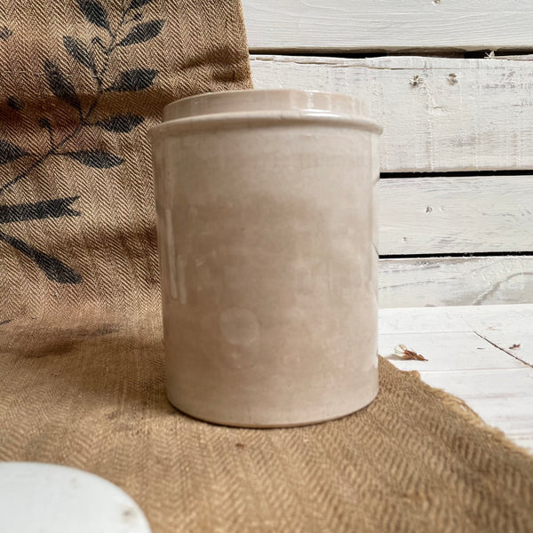Antique Chemist Jar With Lid