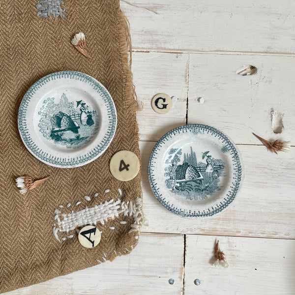 Victorian Child Beehive Plates