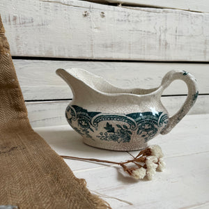 Antique Crazed Transfer Jug