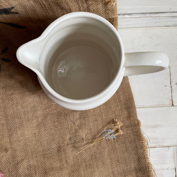 Vintage White Band Jug