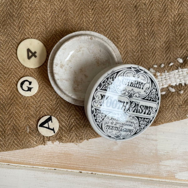 Cherry Tooth Paste Pot with Lid