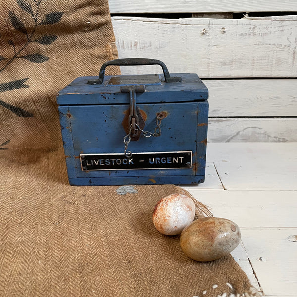 Vintage Livestock Travel Box