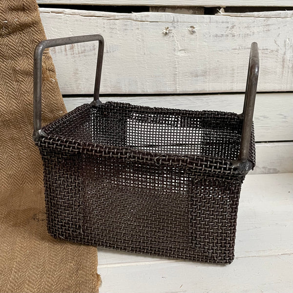 Original Vintage Metal Basket