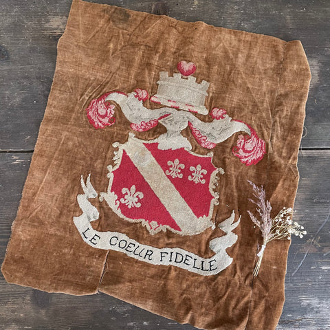 Antique French Embroidery Piece