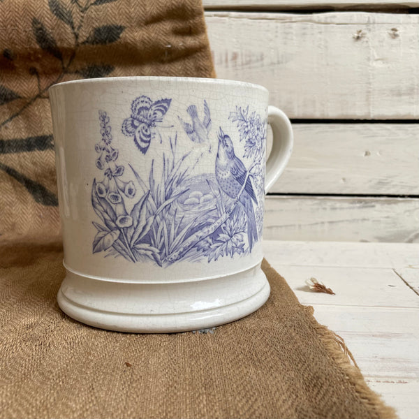 Rare Large Victorian Botanical Mug