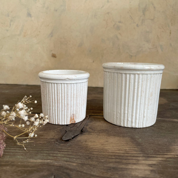 Victorian Ribbed Plain Pots