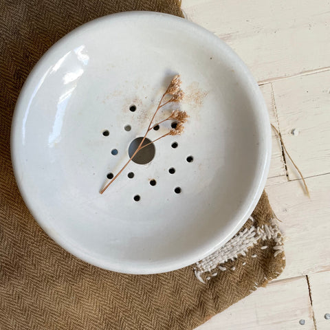 Antique Draining Plate & Bowl