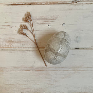Antique Broody Ceramic Egg