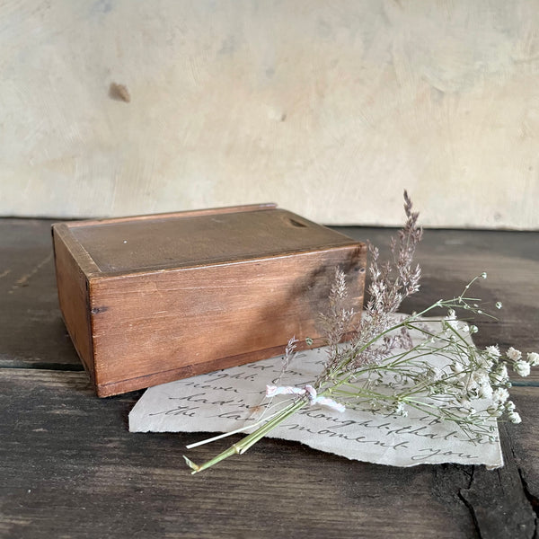 Antique Slide Lid Box