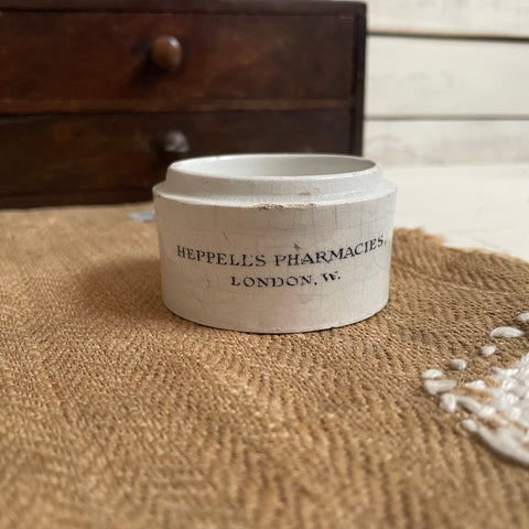 Antique Heppell's Pharmacies Chemist Pot