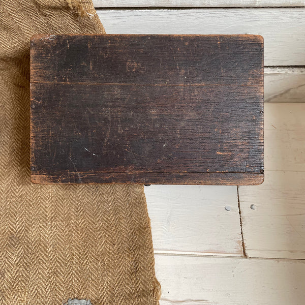 Vintage Wooden Etched Box