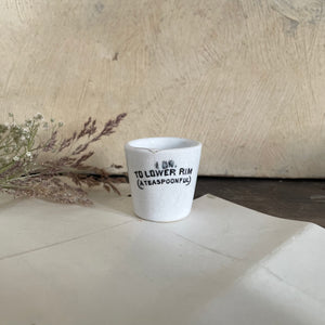 Antique 1 DR Victorian Measuring Cup