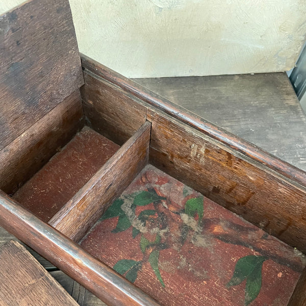 Antique Love Dovetail Slide Lid Box