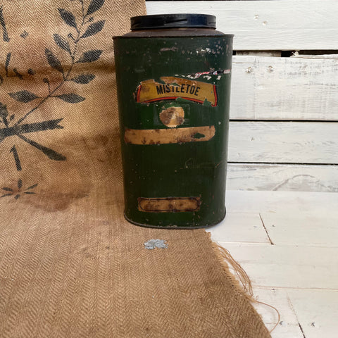 Antique Mistletoe Tin