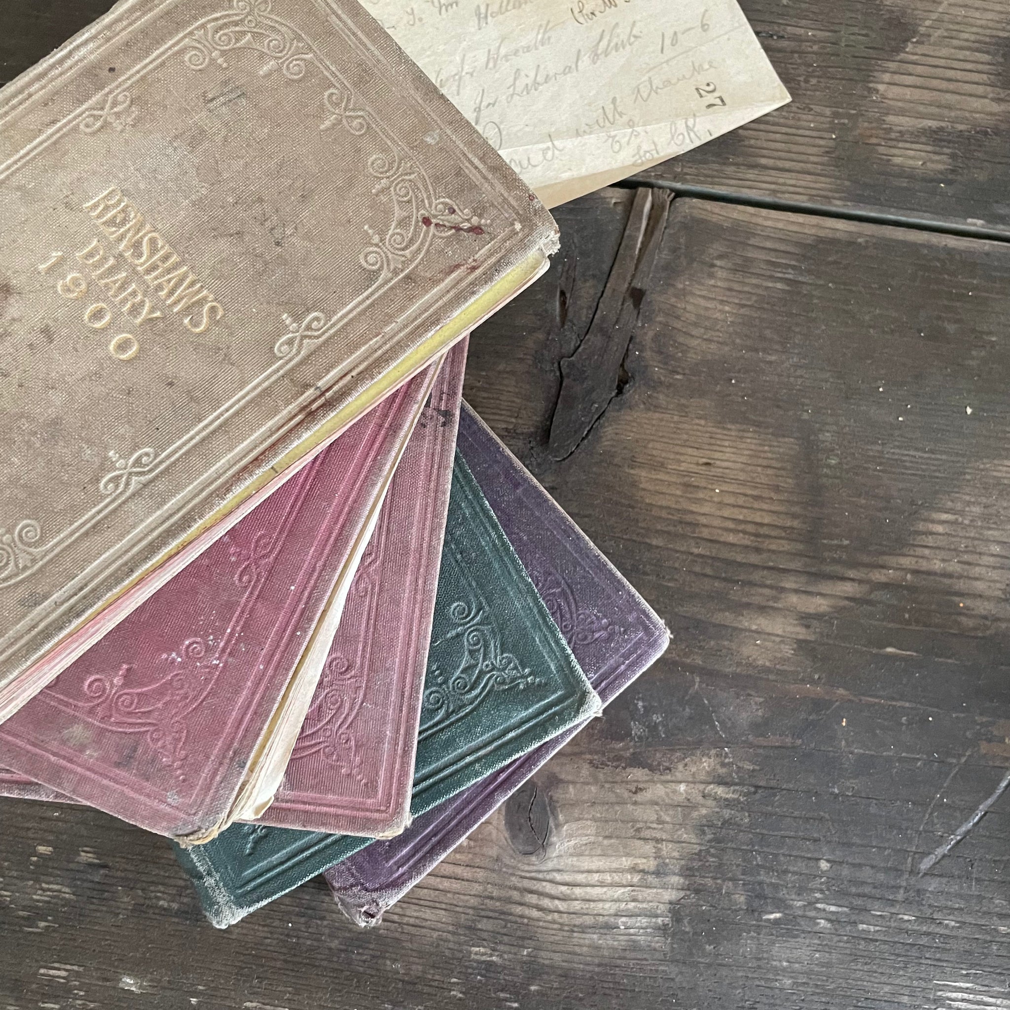 5 Antique Renshaw's Diary