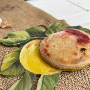 Vintage Peach Velvet Pin Cushion