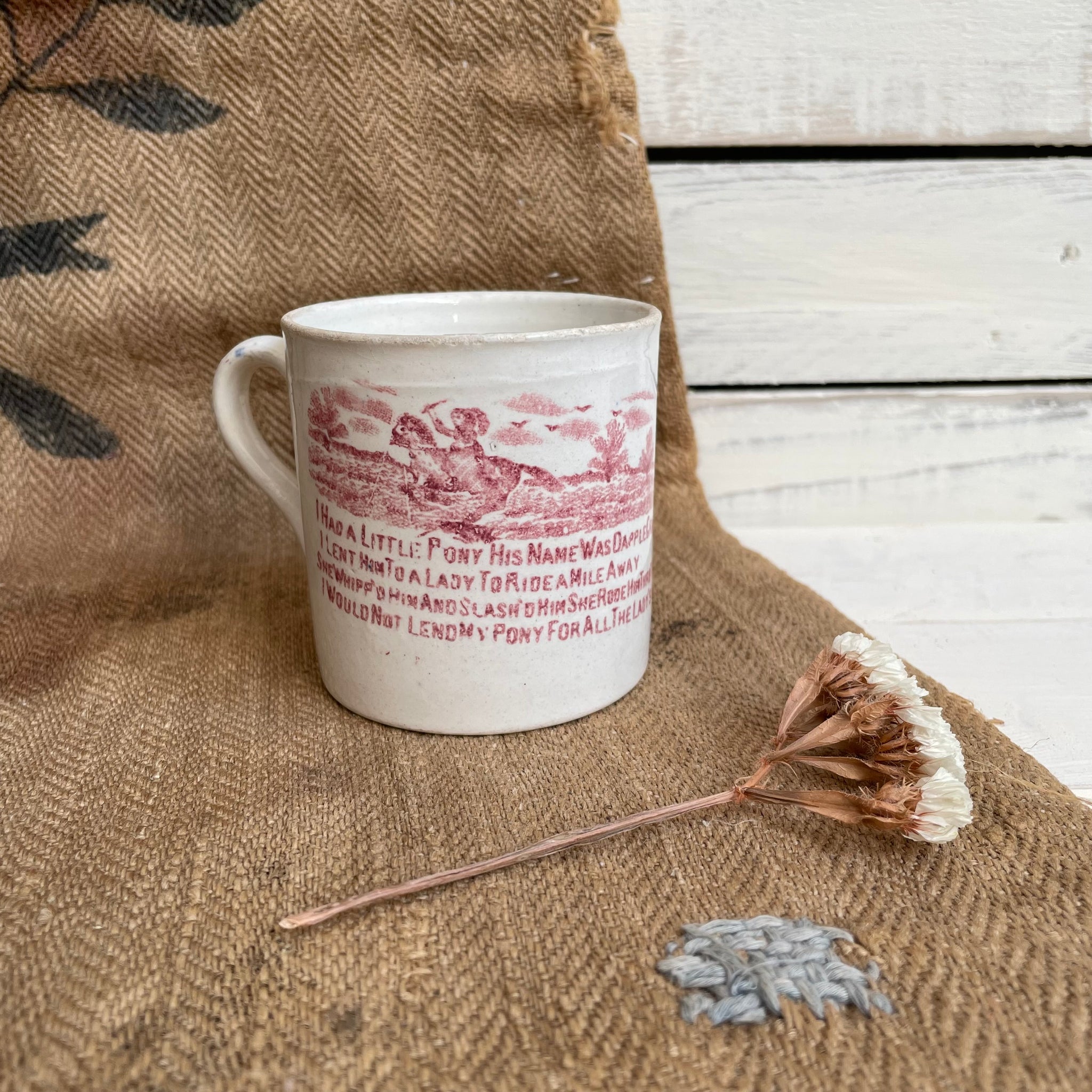 Antique Nursery Pony Cup