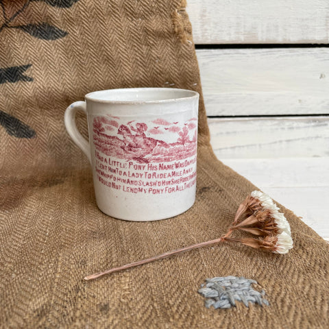 Antique Nursery Pony Cup