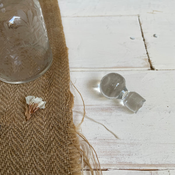 Antique Etched Perfume Bottle