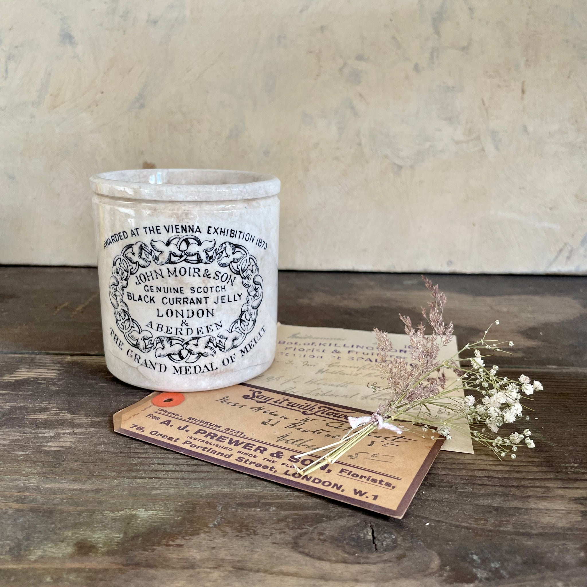 Rare John Moir Black Currant Jam Pot