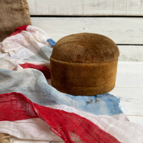Antique Round Velvet Box
