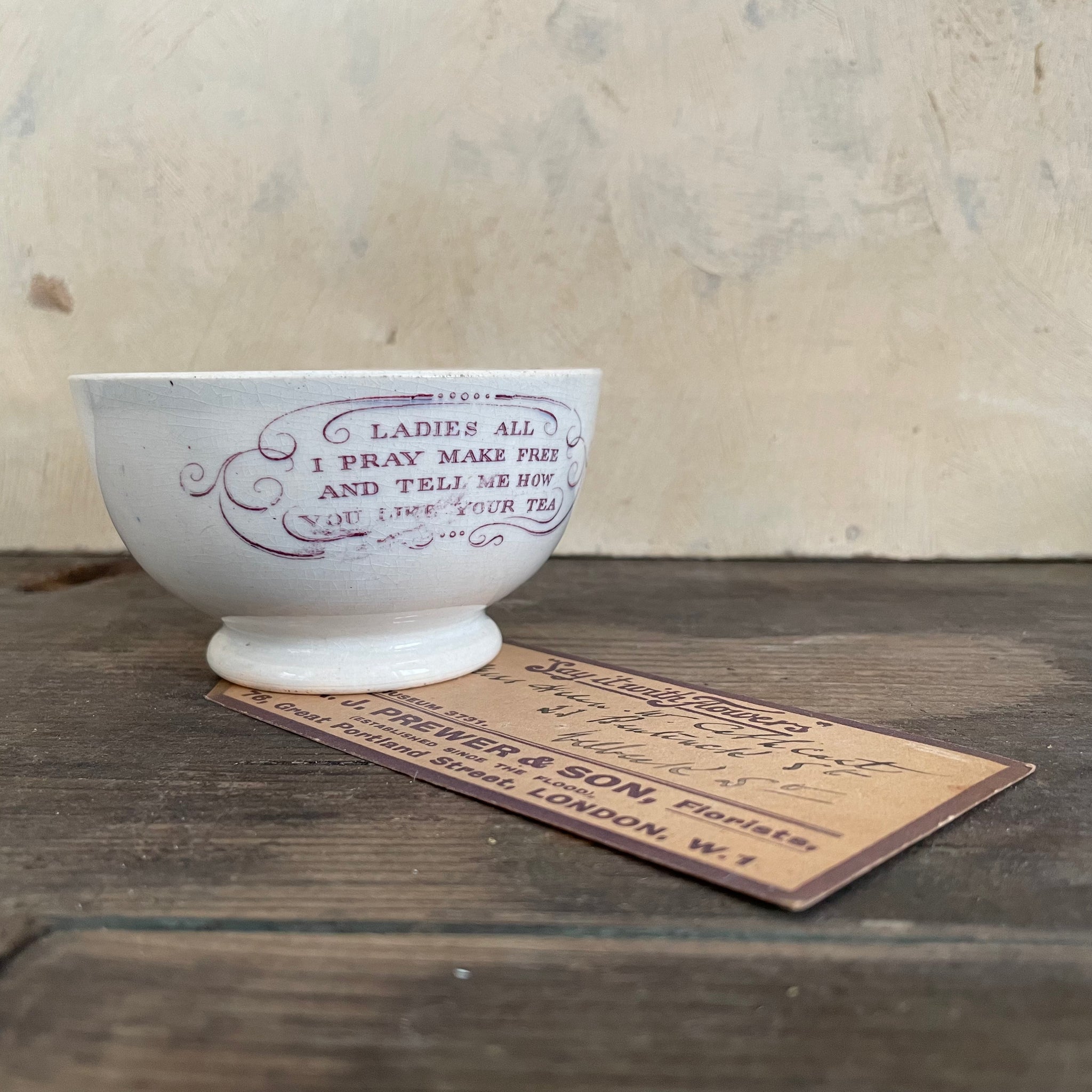Antique Staffordshire Ladies Bowl