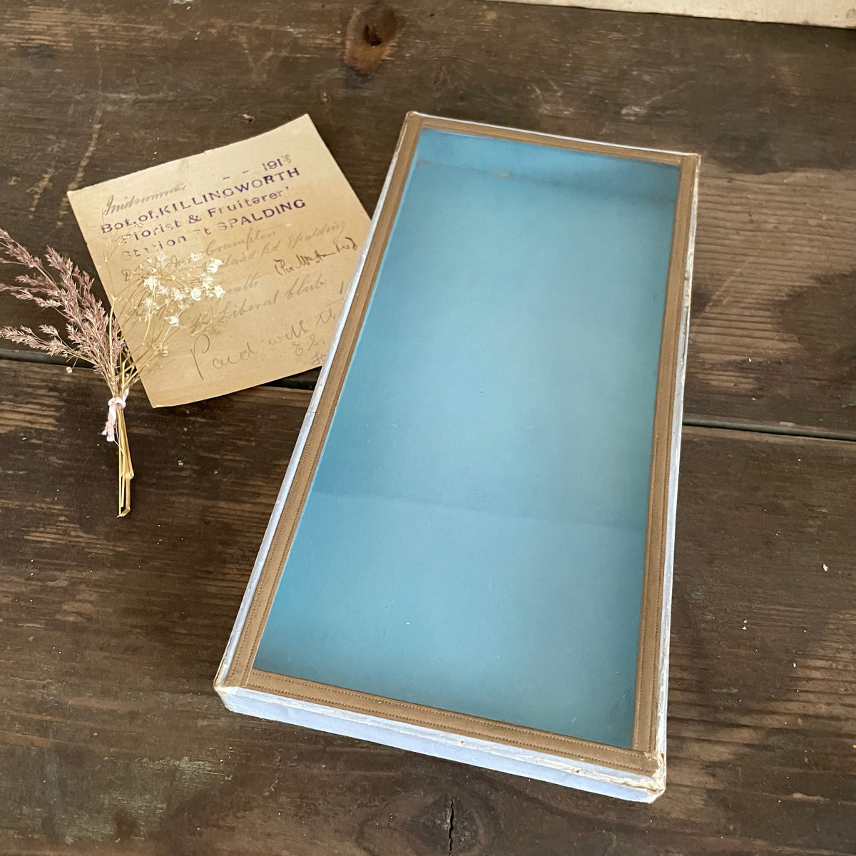 Antique Beautiful Glass Top Box – No.4 Vintage