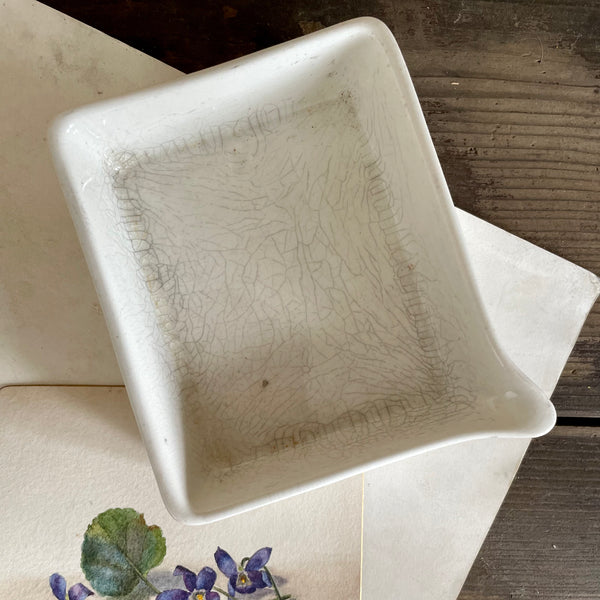 Antique Small Granitine Developing Tray