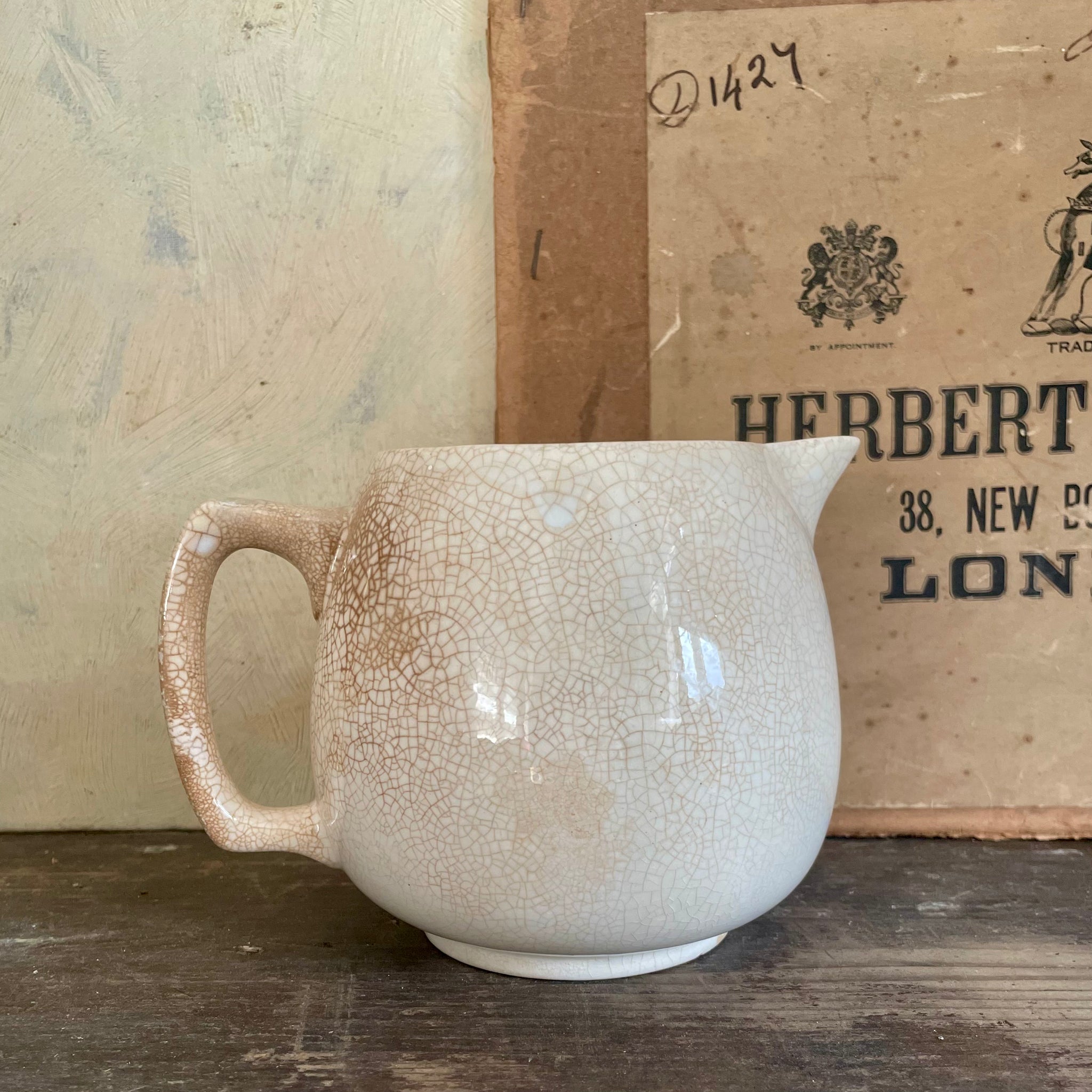 Vintage Crazed White Jug