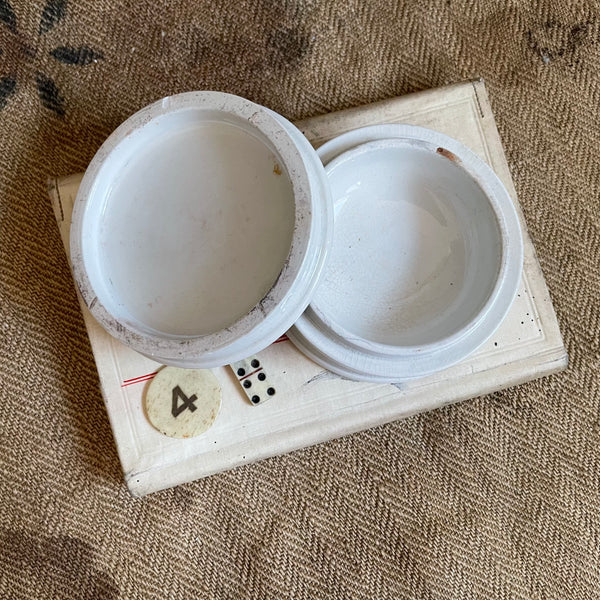 Plain Antique Chemist Trinket Pot
