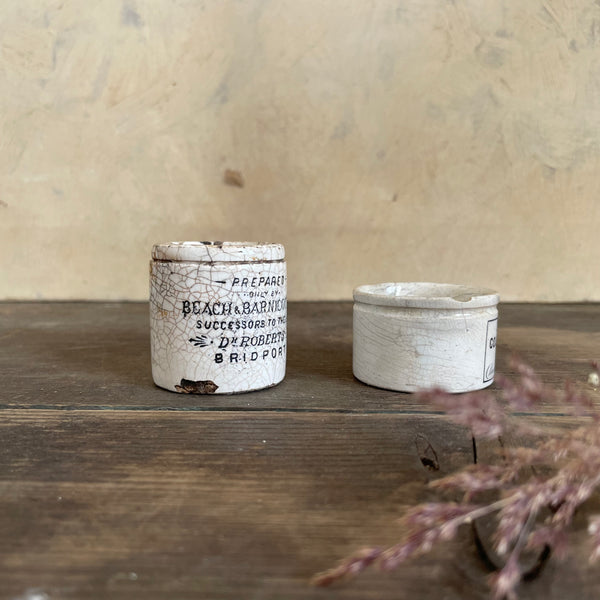 Antique Victorian Advertising Pots