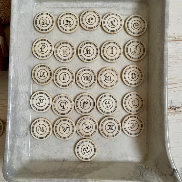 Antique Rare Spelling Letters