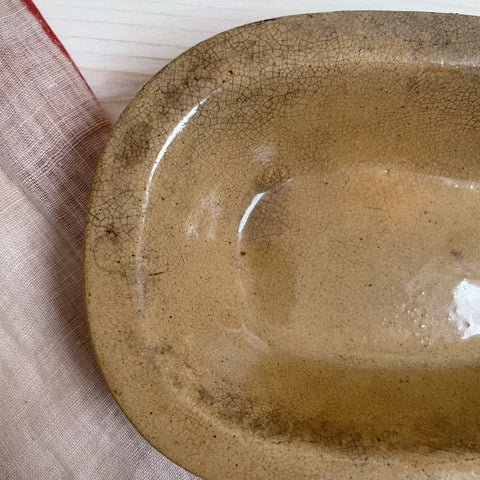 Antique Crazed Small Dish