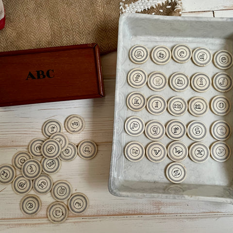 Antique Rare Spelling Letters