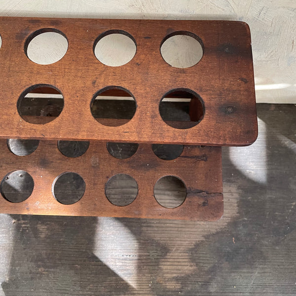 Antique Wooden Egg Rack