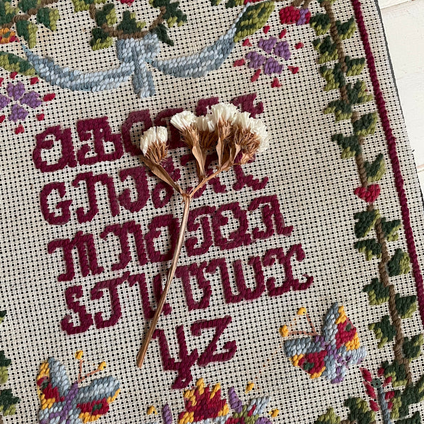 Vintage Alphabet Cross Stitch