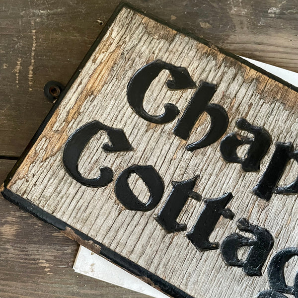 Antique Chapel Cottage Sign