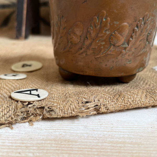 Antique String Brass Pot