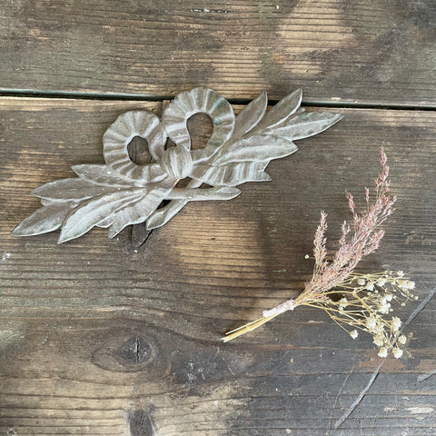 Antique French Tin Bow Piece