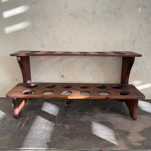 Antique Wooden Egg Rack