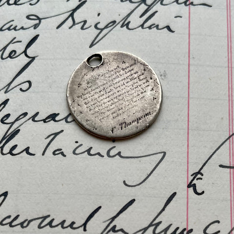 Pretty Lord's Prayer Love Token