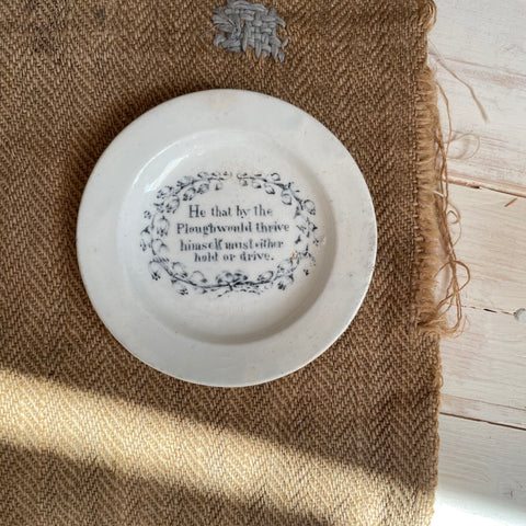 Antique Motto Plate -  Either hold or drive