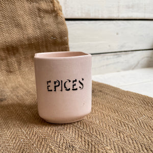 Vintage Pink French Epices Pot