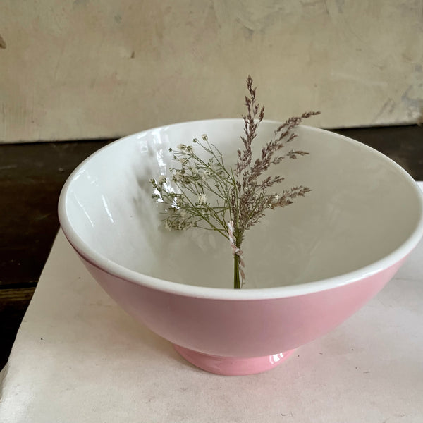 Antique Pink French Café Au Lait Bowl