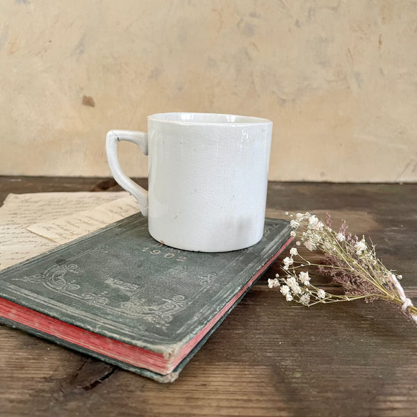 Antique First Lesson Staffordshire Mug