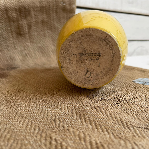 Beautiful Vintage Lemon Curd Yellow Pot