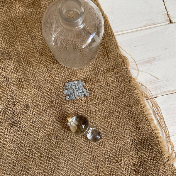 Antique Etched Perfume Bottle